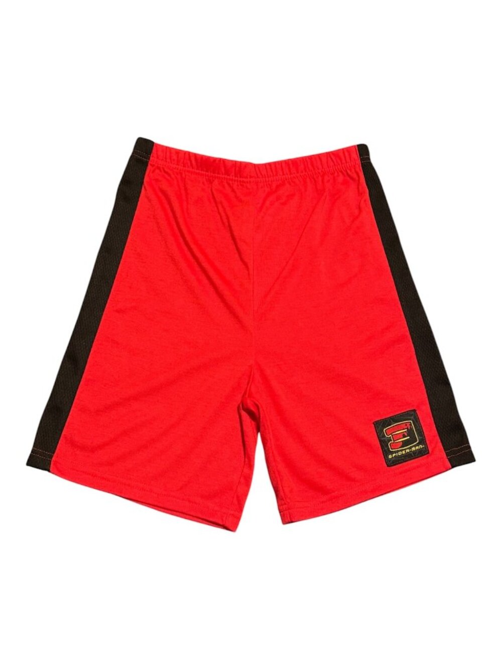 Nwt Spiderman 3 Kids Shorts Sz: 8 Black Red 100% Polyester Check Desc